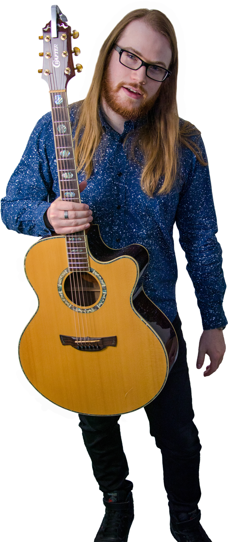 Matt Guitar Teaching Promo - Acoustic Guitar (1000x1777), Png Download
