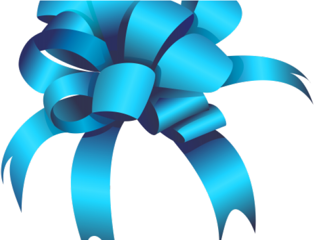 Bow Clipart Blue Green - Portable Network Graphics (640x480), Png Download