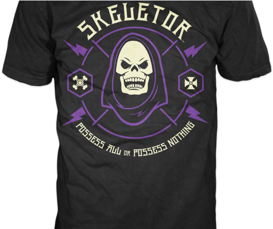 New Funko Shop Exclusives Skeletor Tee And Butterhorn - Active Shirt (800x445), Png Download