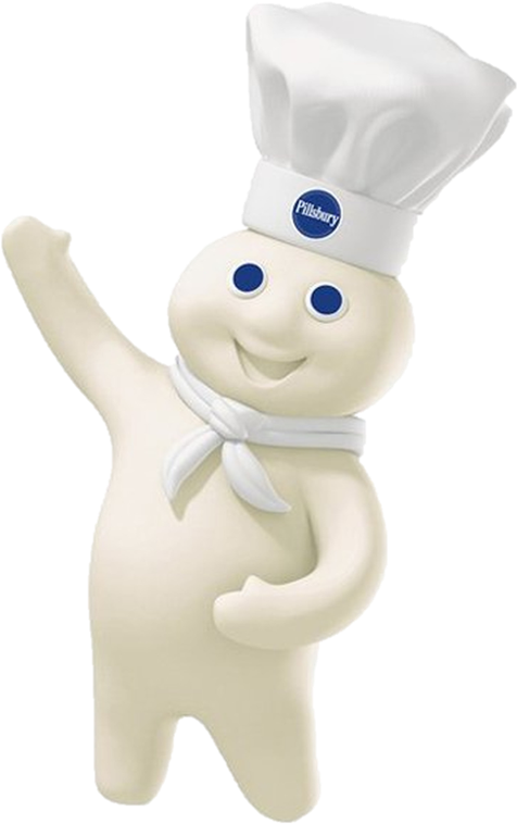 Also, The Doughboy, Named Poppin' Fresh, Is Married - Cartoon (490x771), Png Download