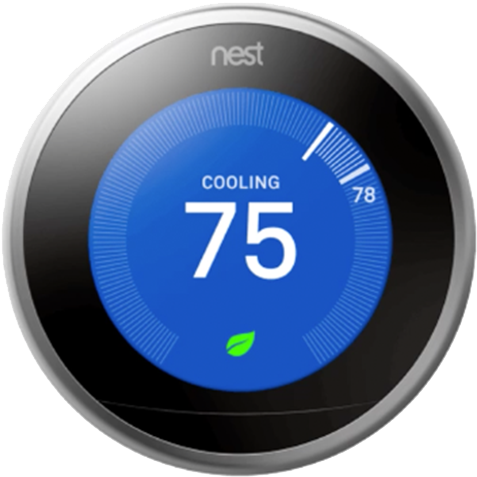 Nest® Makes Your Vivint Smarthome Even Smarter - Nest Thermostat Png (600x524), Png Download