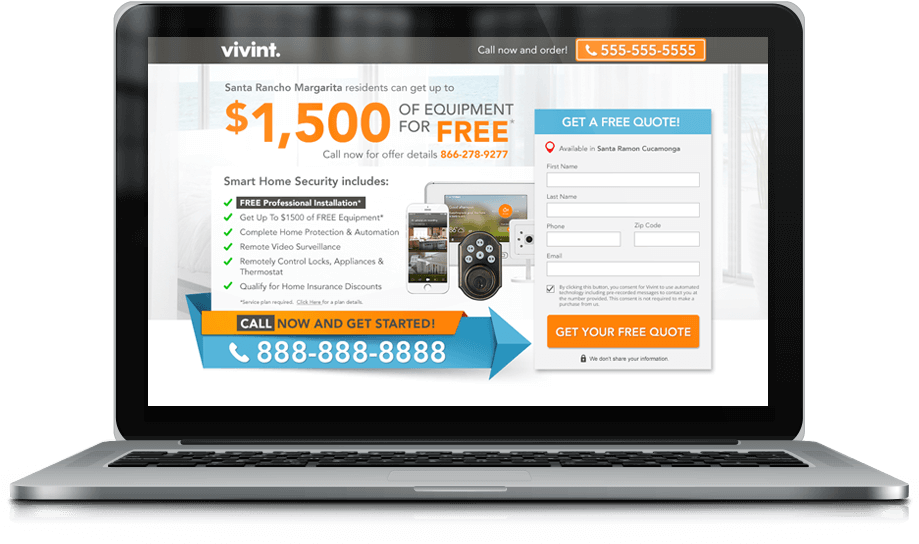 Laptop Vivint - Design (920x556), Png Download