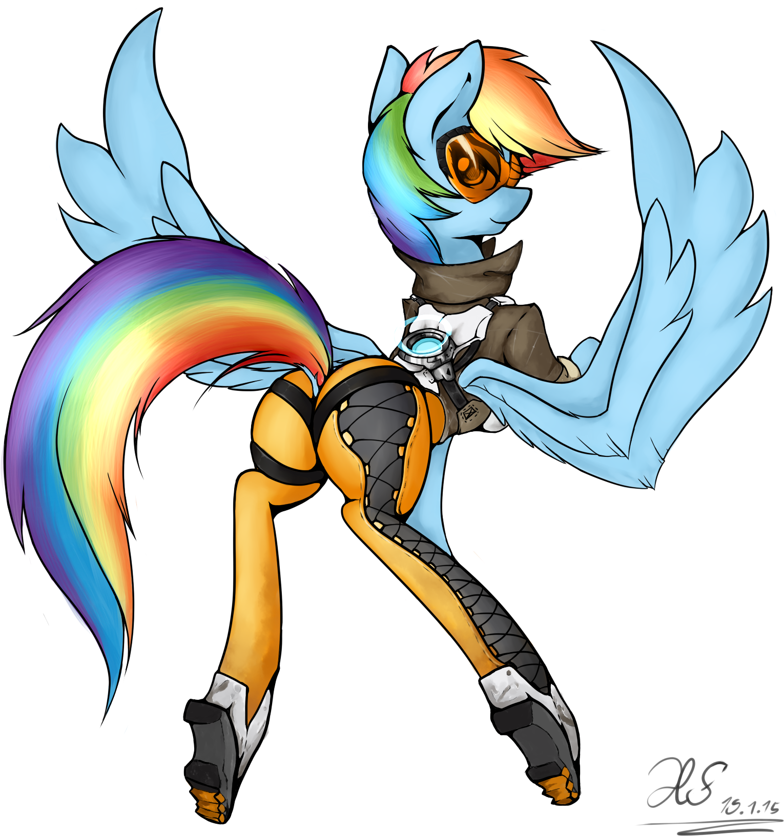 Uploaded - Overwatch Tracer Transparent (1600x1678), Png Download