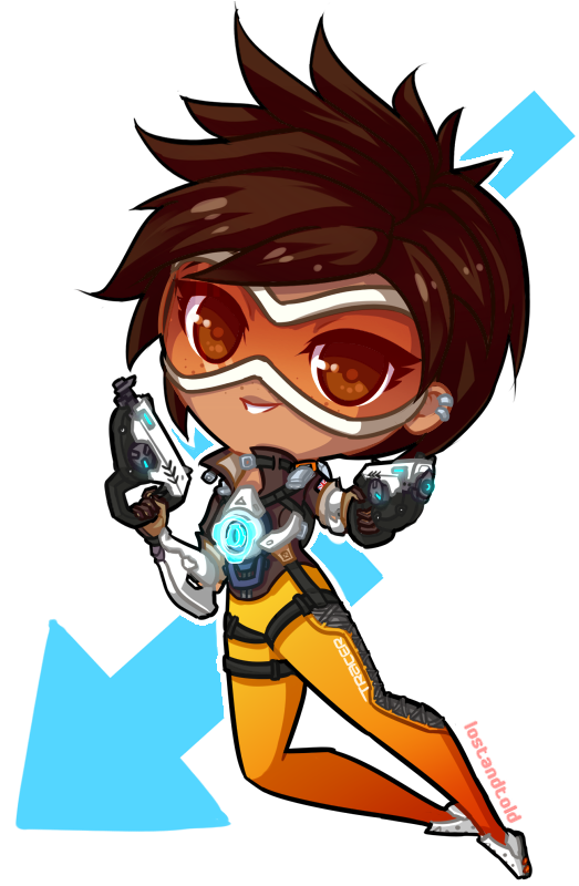 Overwatch By Lostadopt Chibi Cute - Cartoon (540x800), Png Download