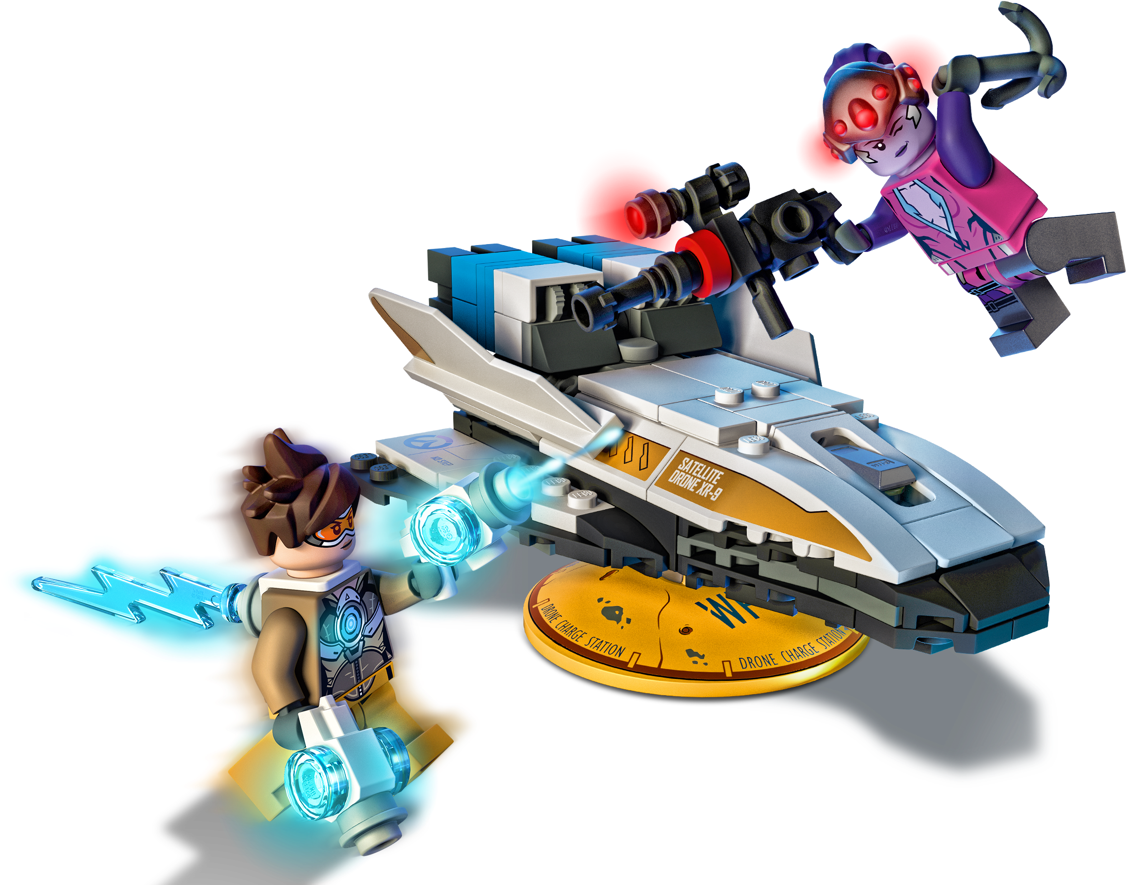 Lego Overwatch Tracer Vs Widowmaker (3641x2048), Png Download