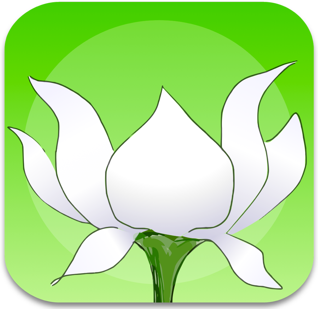 Lotus Bud Mindfulness Bell For Ipad And Iphone (2050x997), Png Download
