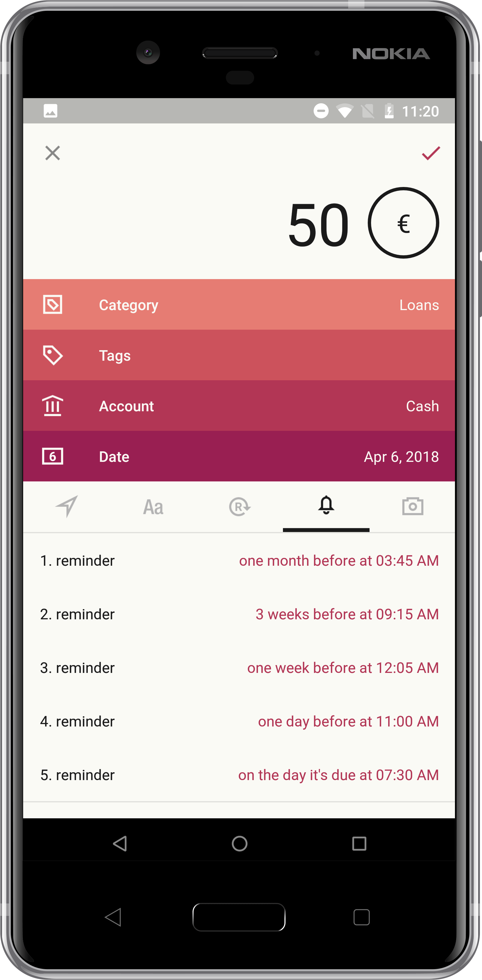 Reminder Notifications - Mobile Phone (1800x3600), Png Download