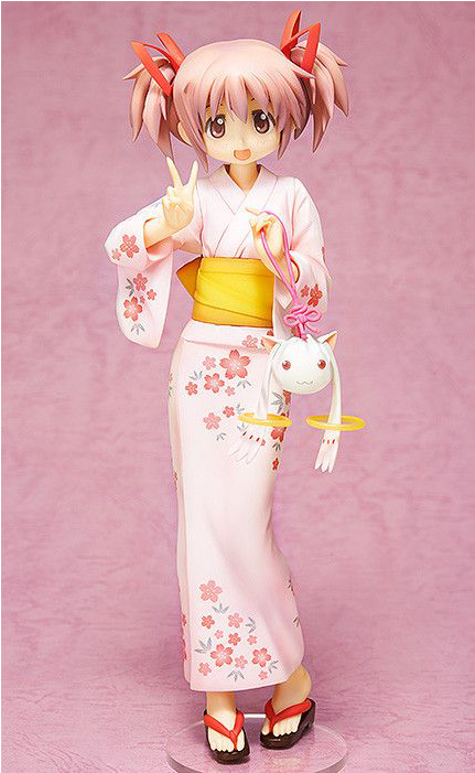 Puella Magi Madoka Magica - Madoka Kimono Figure (700x700), Png Download