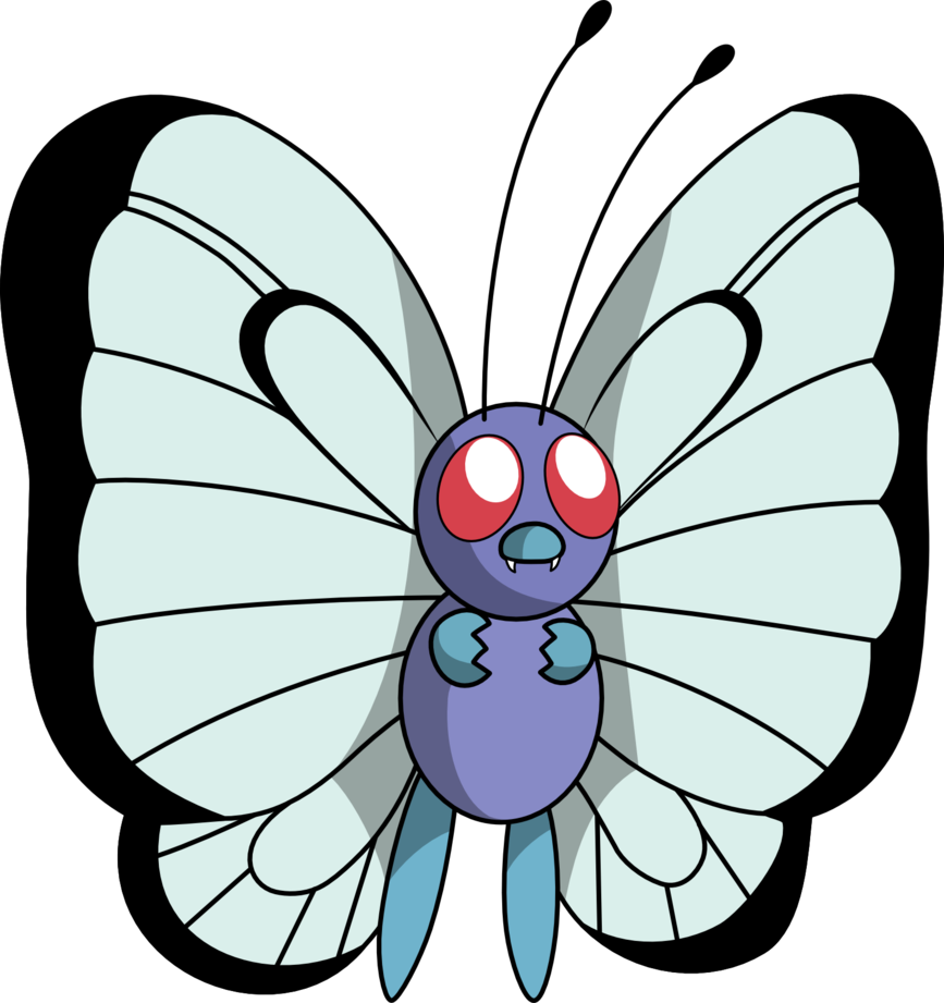 Dikjoke - Butterfree Pokemon (867x921), Png Download