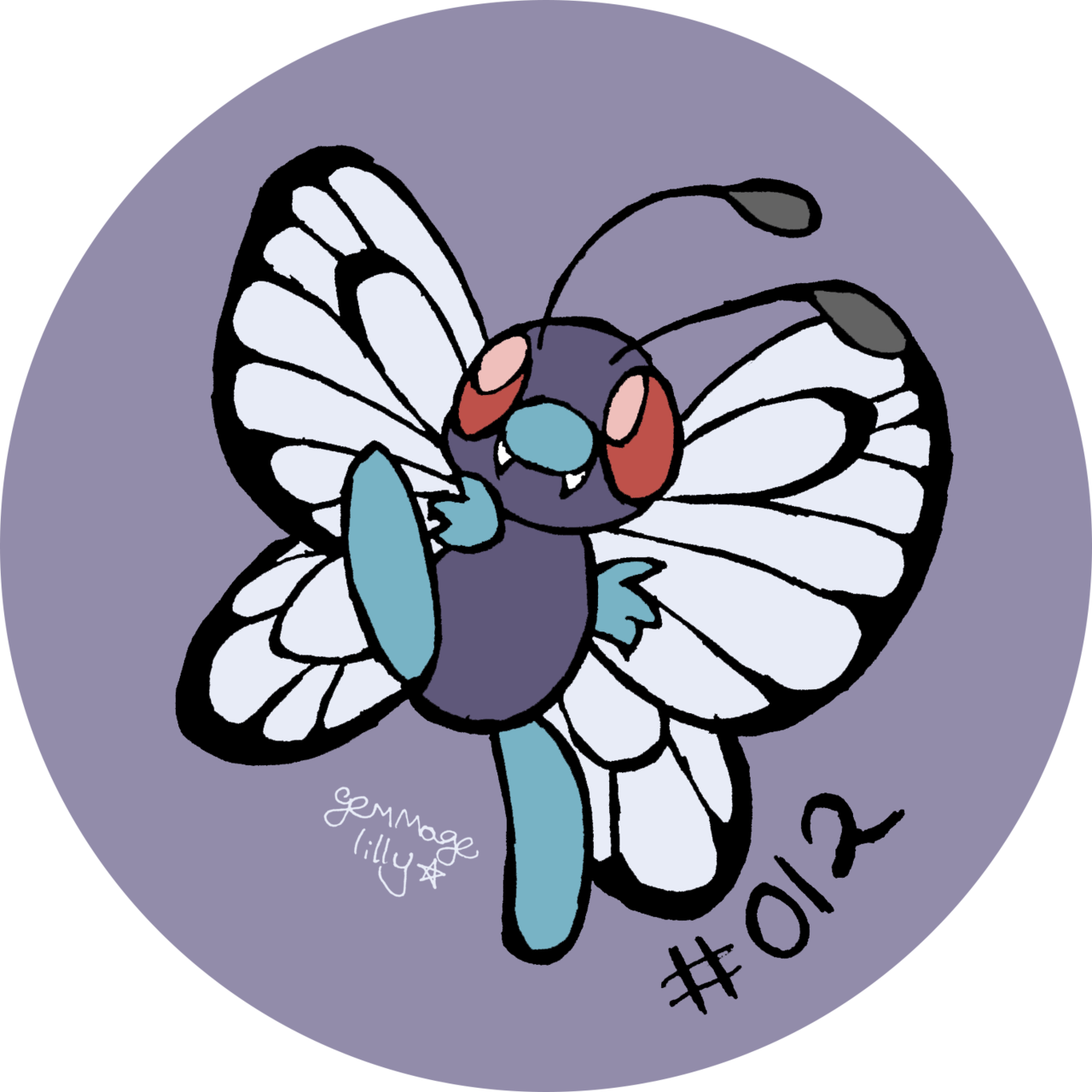 Butterfree \0u0/ He Gots Big Floppy Feet (1280x1280), Png Download