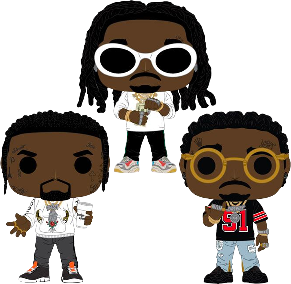 Migos - Funko Pop Migos (1006x980), Png Download
