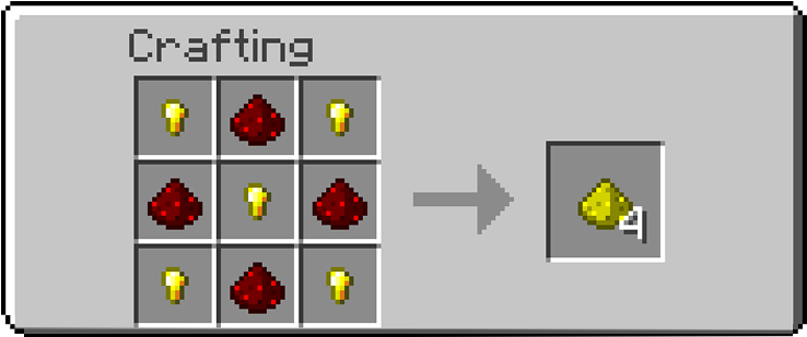 Craftable Glowstone Mod Crafting Recipes - Make A Arrow In Minecraft (737x482), Png Download