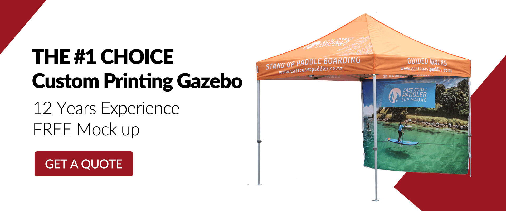 #1 Choice Custom Printing Gazebos - Canopy (1920x800), Png Download