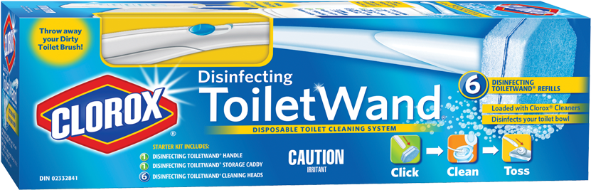 Clorox Toilet Wand With Caddy - Clorox (850x850), Png Download