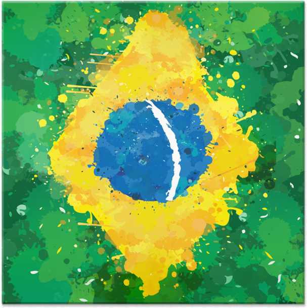 Azulejo Bandeira Do Brasil De Incantiana - Flag Of Brazil (800x800), Png Download