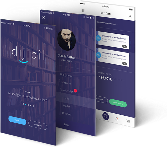Online Course Mobile Ui App Design Udemy App Udemy - Online Education Ui App (800x600), Png Download