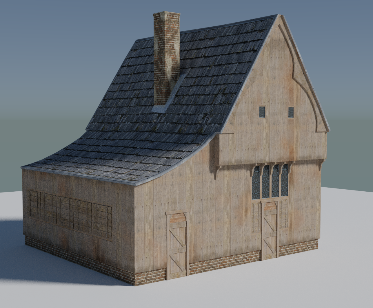 Medieval House - Lumber (1920x1080), Png Download