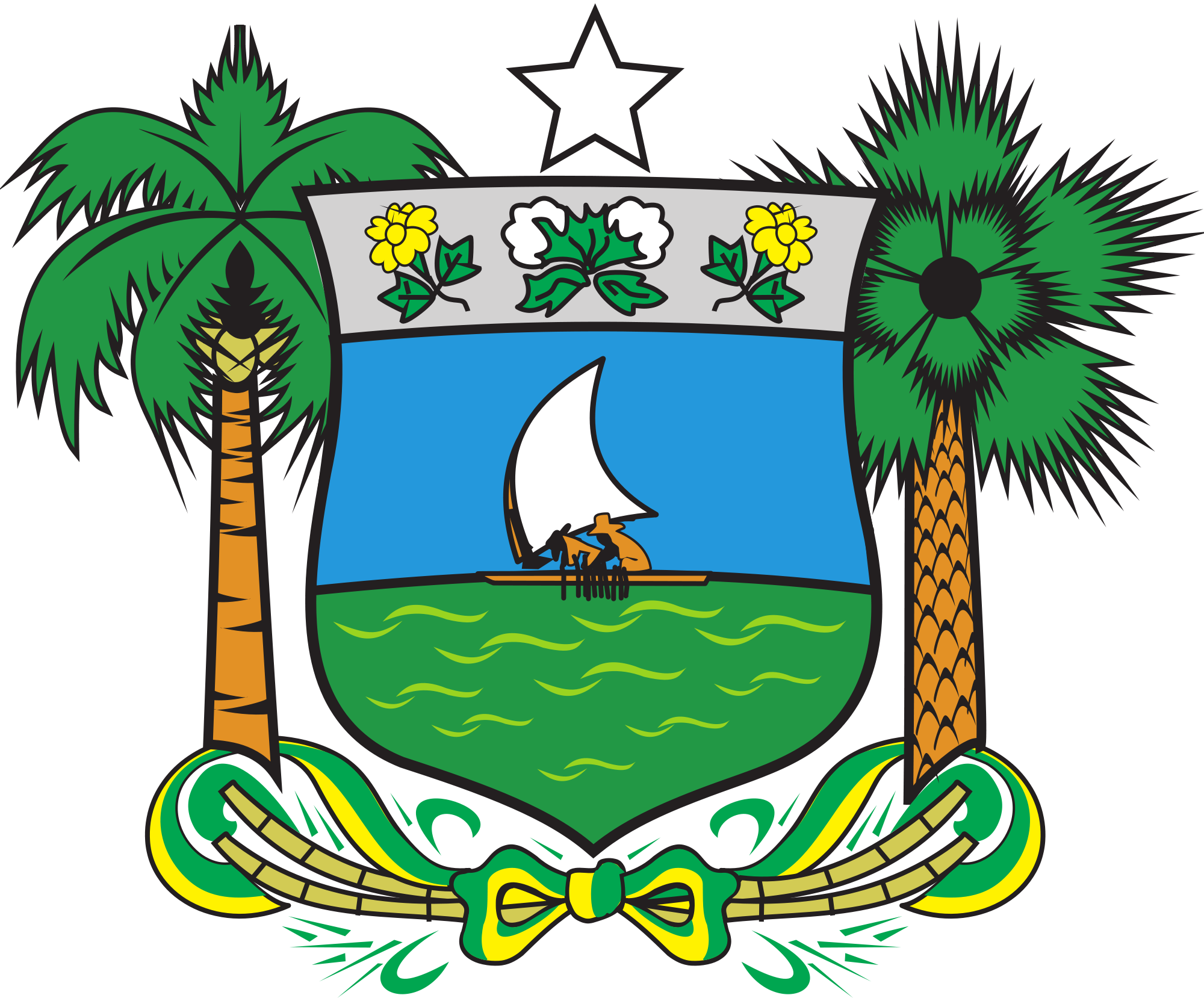 Open - Brasão Da Bandeira Do Rio Grande Do Norte (2000x1658), Png Download
