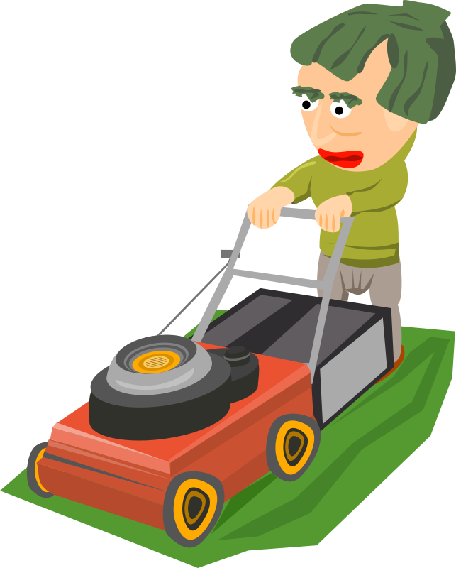 Medium Image - Mowing Lawn Png (643x800), Png Download
