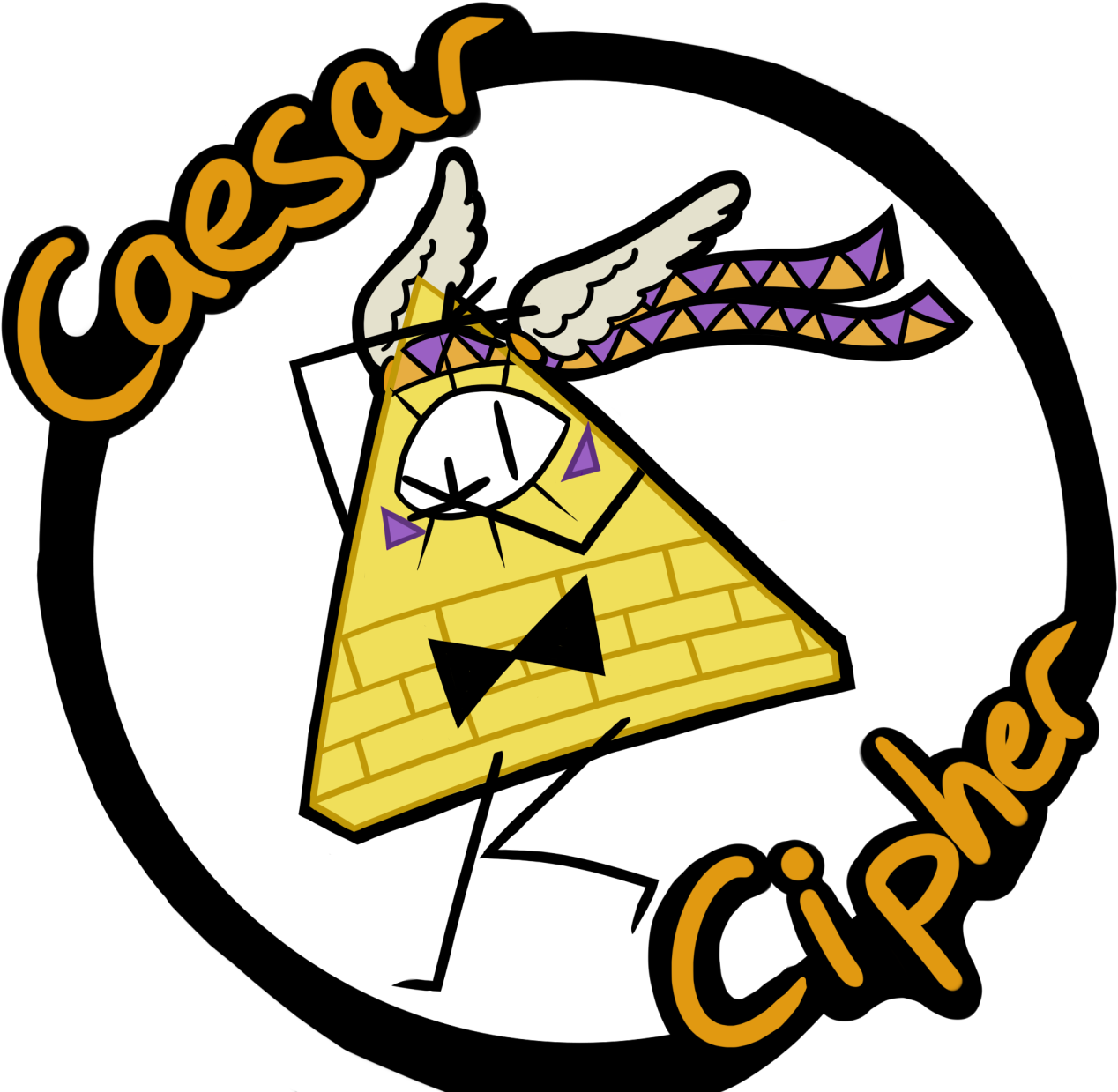 Esar Yellow Clip Art Product - Caesar Cipher Png (1280x1246), Png Download
