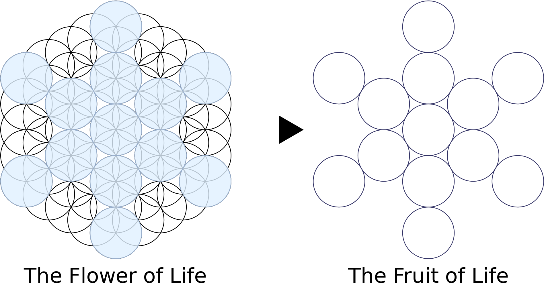 Open - Fruit Of Life Png (2000x1040), Png Download