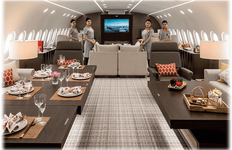 Bbj Private Jet Charter Services - Dream Jet (800x534), Png Download
