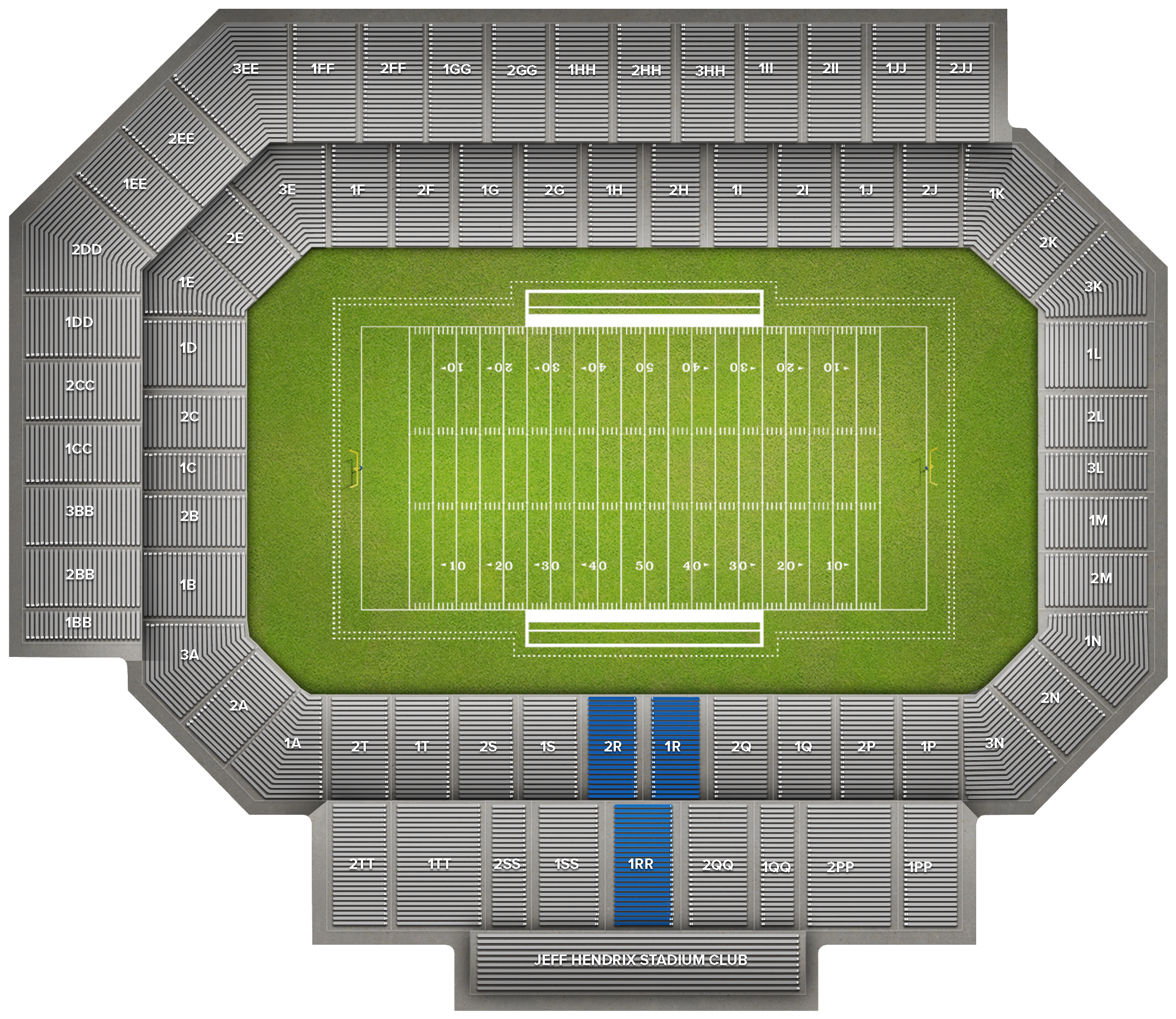Floyd Stadium - Soccer-specific Stadium (2560x1936), Png Download