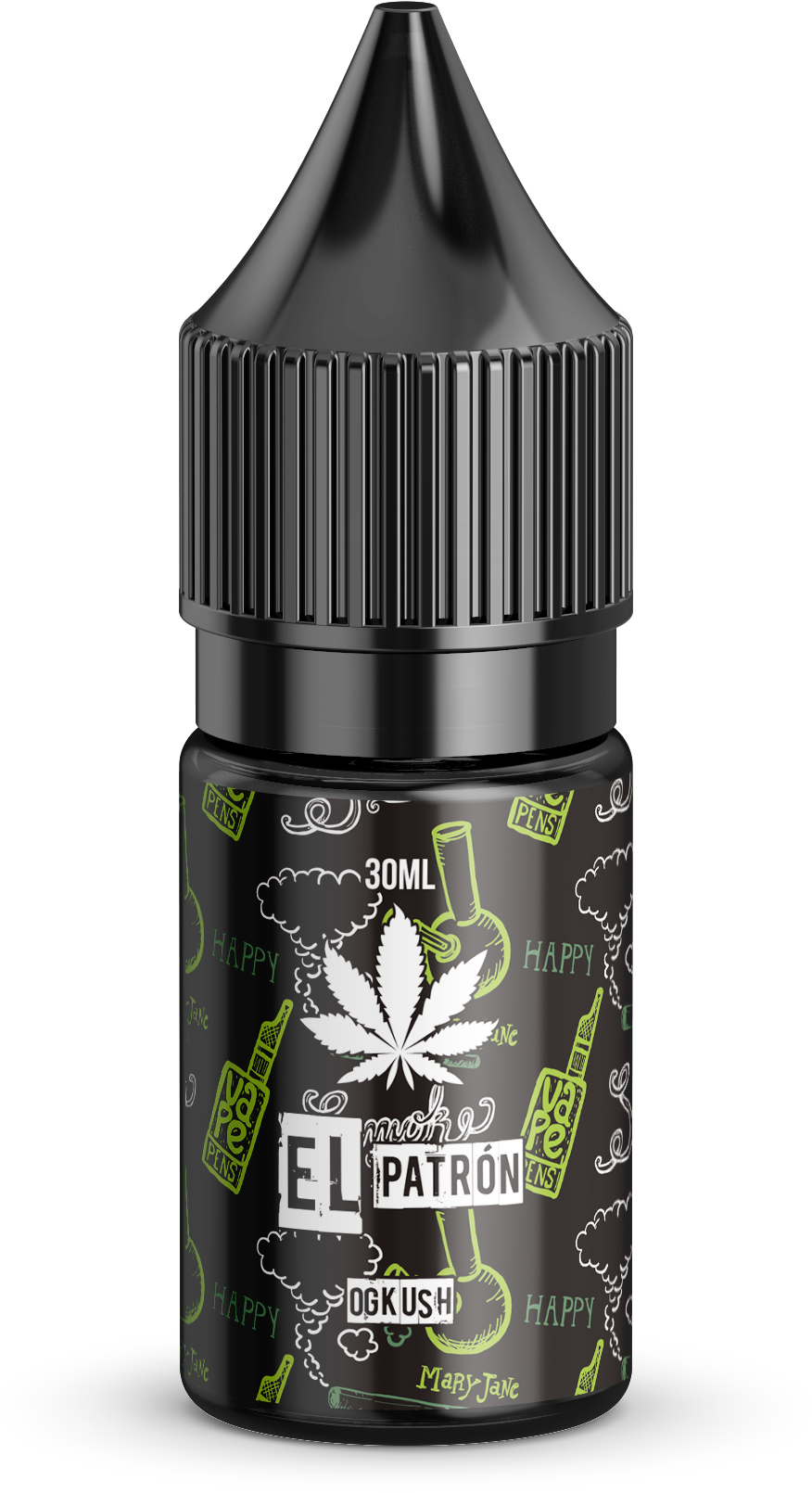 El Patron Og Kush 30ml 300mg - El Patron 300mg Cbd (1609x1609), Png Download
