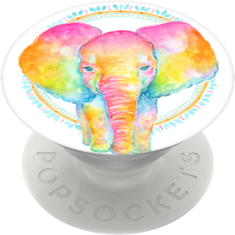 Boho Lila, Popsockets - Indian Elephant (989x1000), Png Download