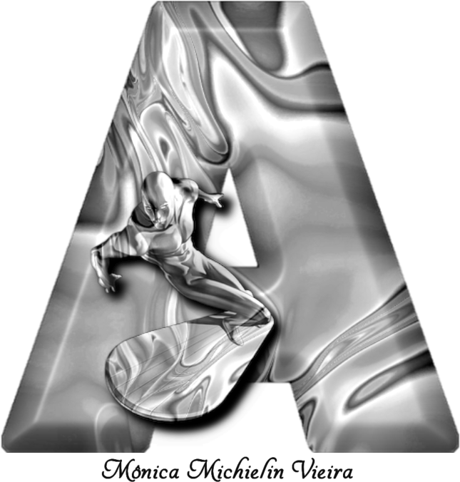Alfabeto Surfista Prateado Png - Silver Surfer (700x700), Png Download