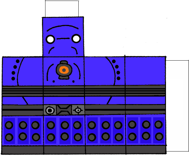 Blue Strategist Dalek - Cartoon (655x529), Png Download