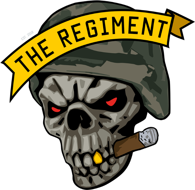 The Regimental Skull - Skull (668x655), Png Download