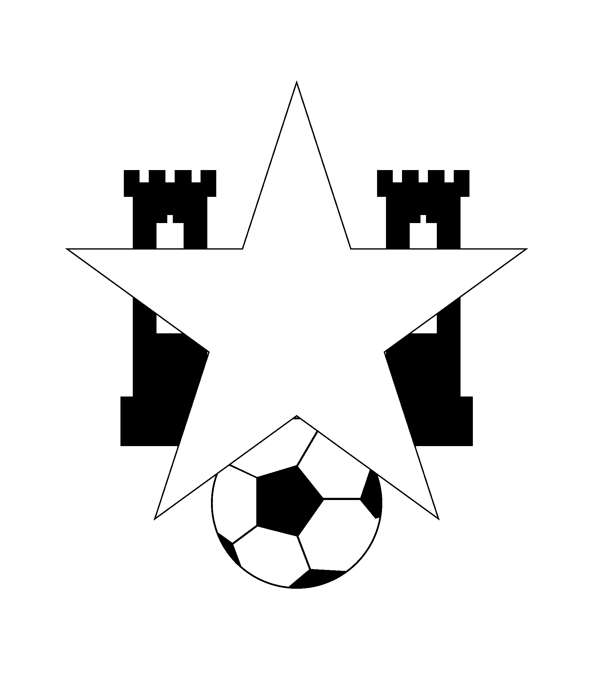 Estrela De Portalegre Logo Black And White (2400x2400), Png Download