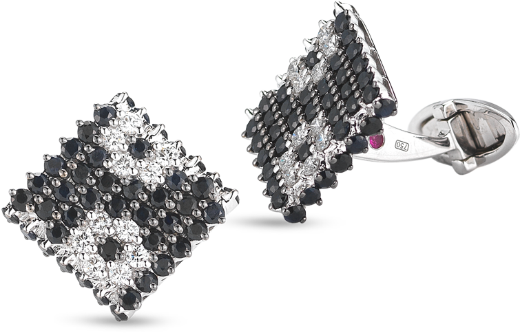 Roberto Coin Fantasia 18k White Gold Cufflinks With - Roberto Coin Cufflinks (1600x1600), Png Download