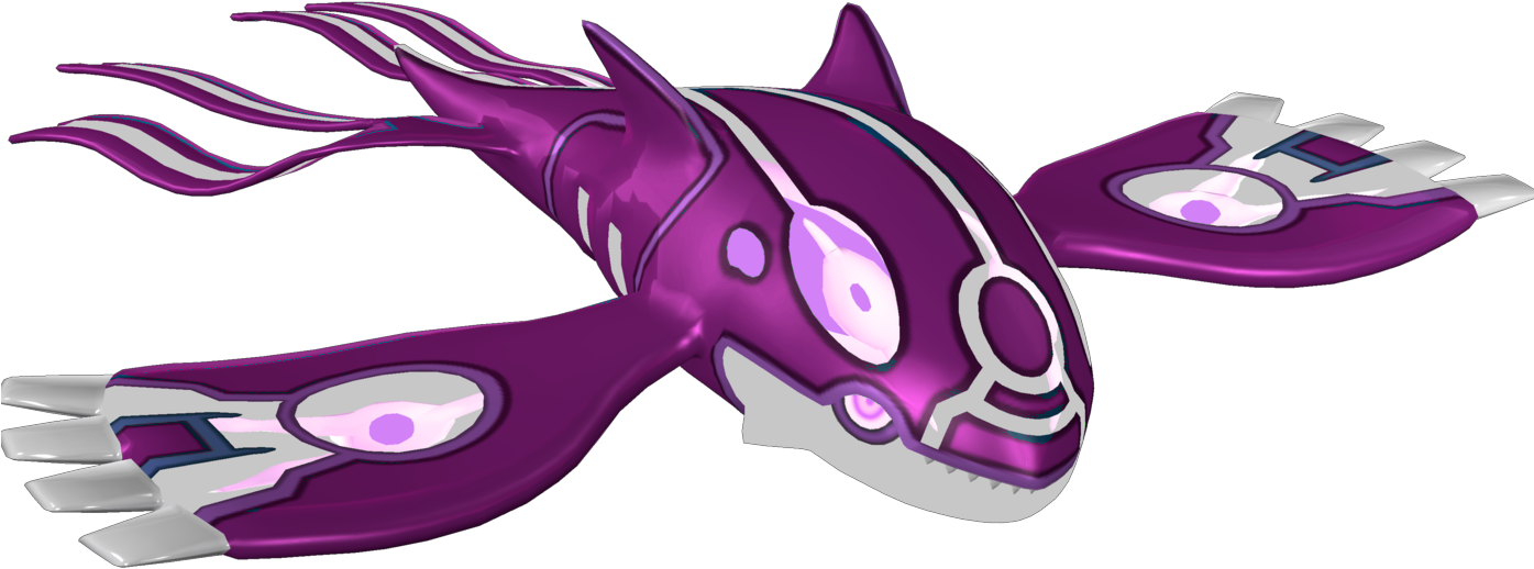 Primal Kyogre Ex Card - Kyogre Render (1394x543), Png Download