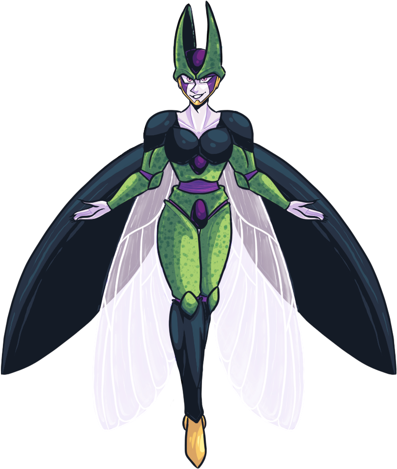 Download Perfect Cell Is So Lovely To Draw I Wish He Actually - Cartoon PNG  Image with No Background 