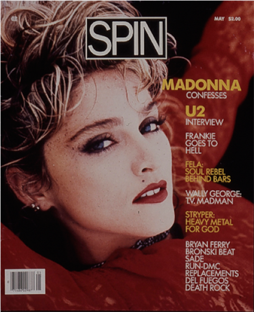 The 1985 'like A Virgin' Cover Story - Spin Magazine First Issue (940x626), Png Download