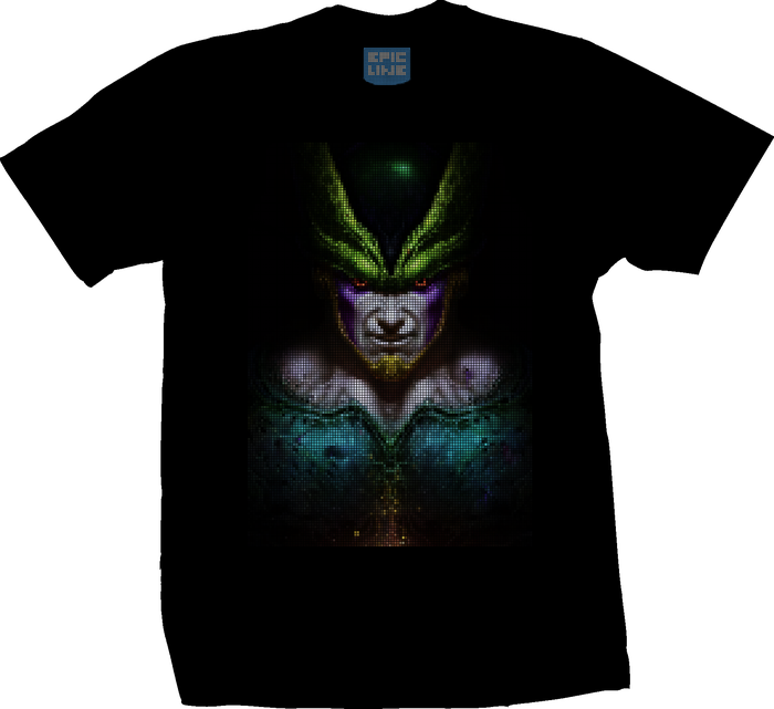 Perfect Cell Dragon Ball T-shirt Epicline Project By - Dragon Ball Portraits (700x641), Png Download