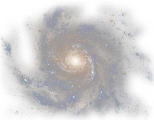 Spiral Galaxy Transparent Background (549x480), Png Download