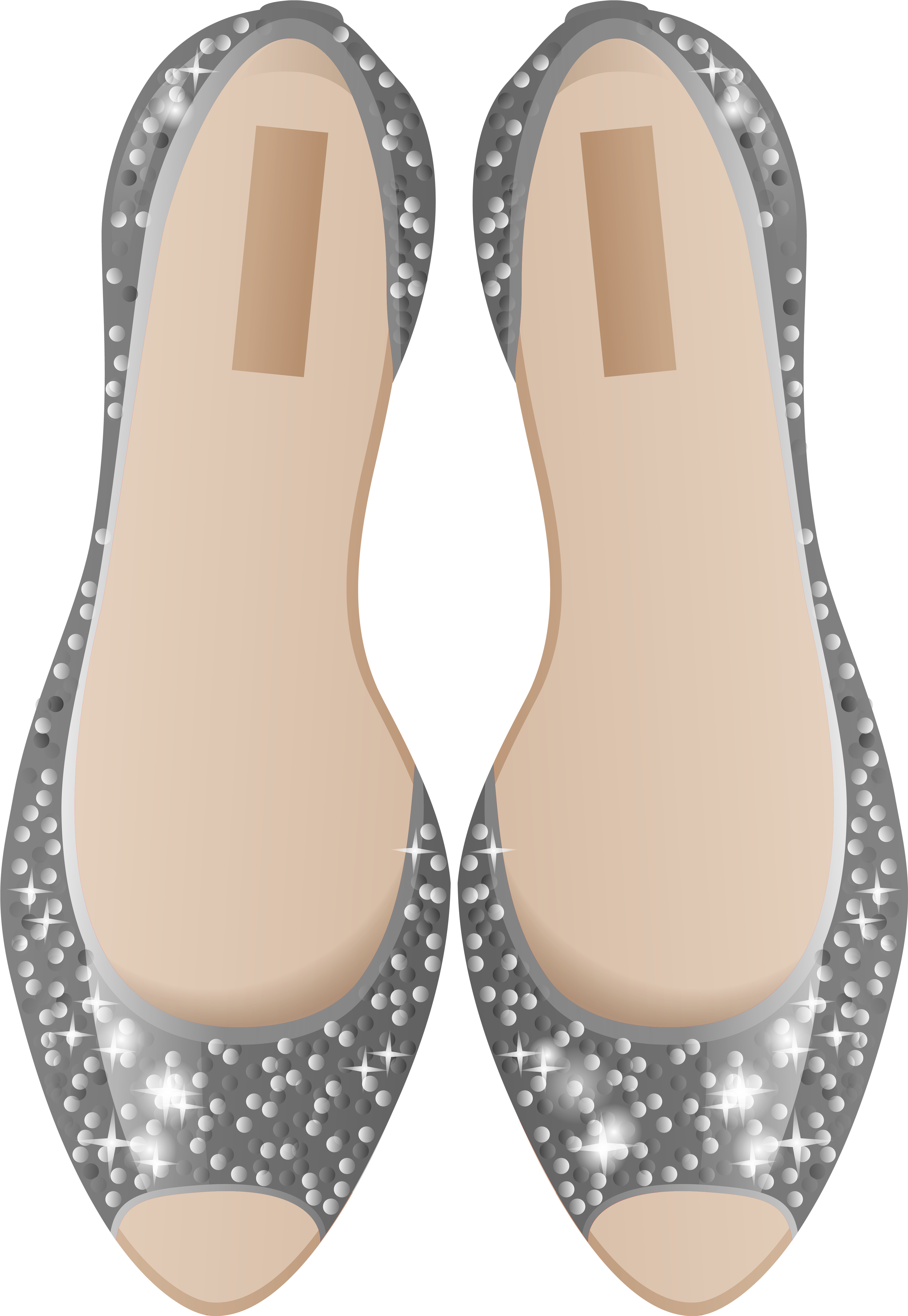 Silver Shoes Png Clip Art - Sandal (3451x5000), Png Download