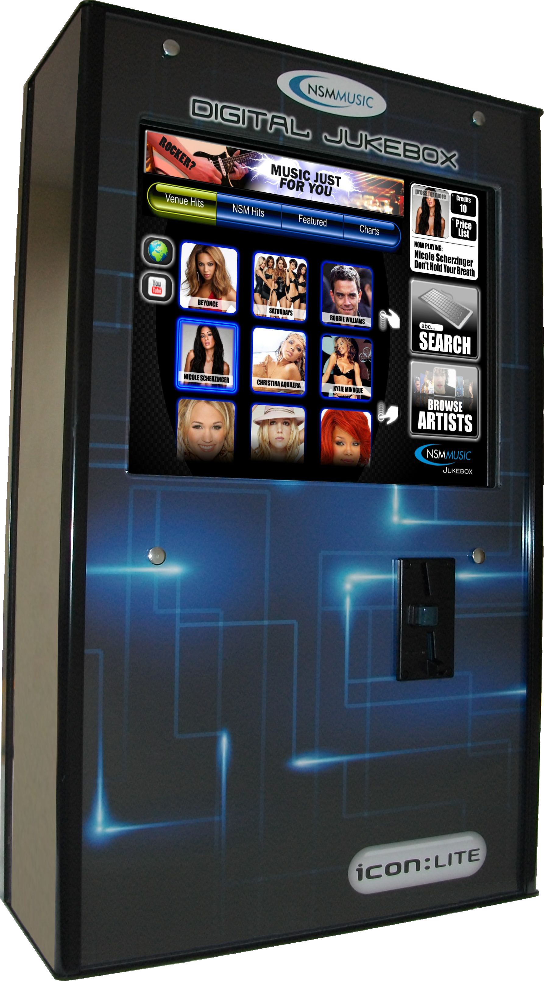 Nsm Jukeboxes Are For The Business Owner That Wants - Nsm Digital Jukebox (1786x3222), Png Download
