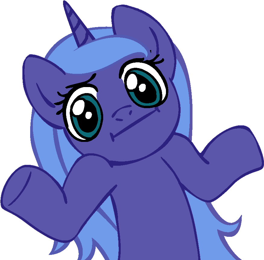 Luna-shrug - Pinkie Pie Shrug (945x945), Png Download