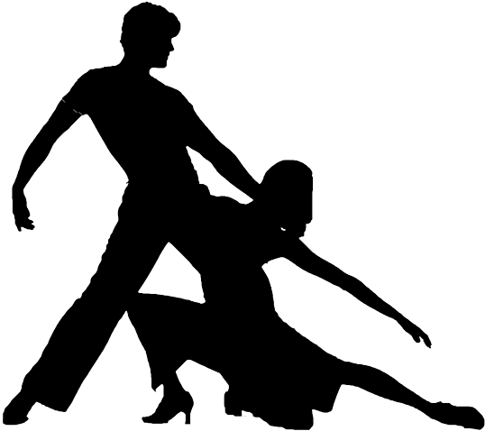 Salsa Dance Silhouette Png Image Freeuse Download - Western Dance With Name (562x531), Png Download