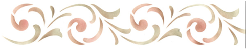 Fresh Border Designs Png Border Stencils Wall Stencil - Simple Border Designs (480x480), Png Download