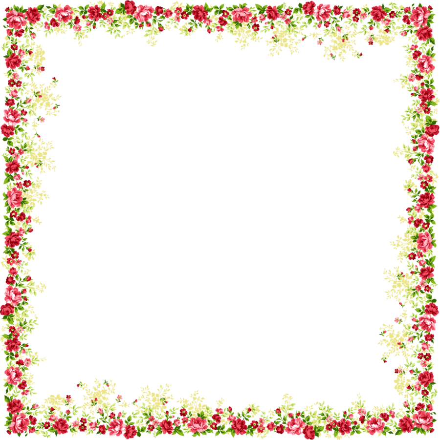 Download Flower And Butterfly Border Design Images Png Images Flower