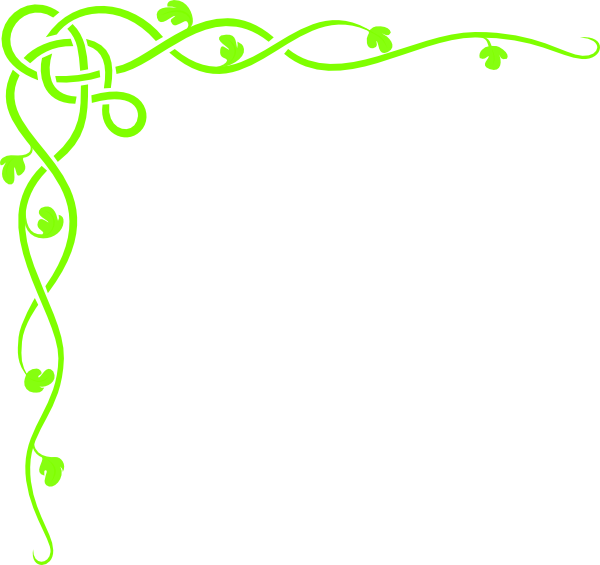 Vine Border Design (600x565), Png Download