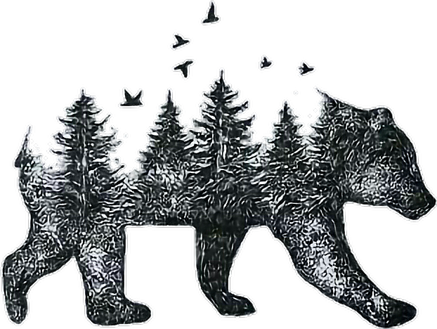 Report Abuse - Bears And Mountains Tattoos (622x468), Png Download