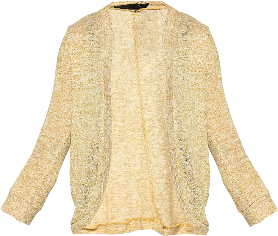 Abof Women Light Brown Regular Fit Shrug - Cardigan (1000x1333), Png Download