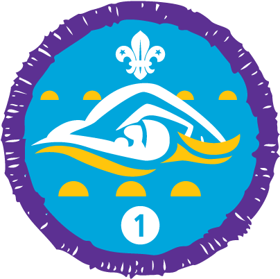 Swimmer - Scouts Nights Away Badge (500x500), Png Download