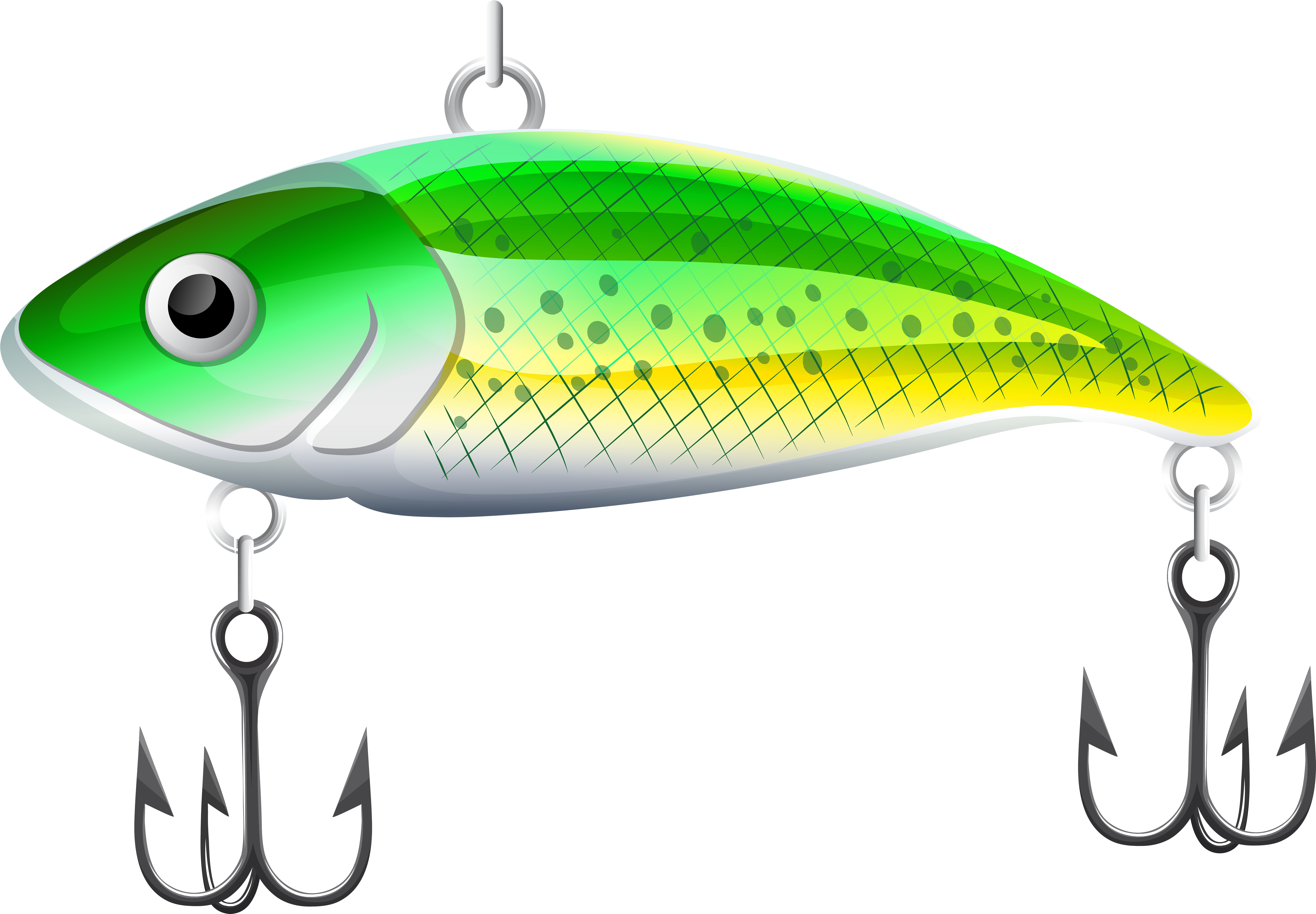 Fishing Bait Green Png Clip Art (8000x5558), Png Download